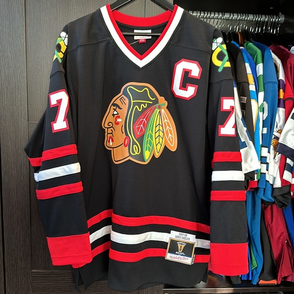 Mitchell & Ness Other - Chris Chelios Chicago Blackhawks Mitchell & Ness 97/98 Captain Authentic Jersey